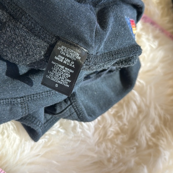 Aviator Nation joggers relaxed sweatpants Small S rainbow embroidered AN patch - Picture 10 of 11